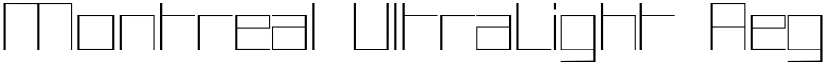 Montreal UltraLight Regular font