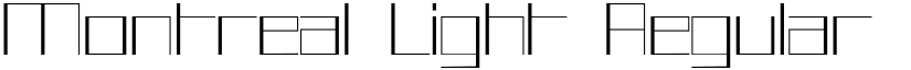 Montreal Light Regular font