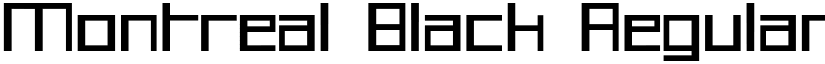 Montreal Black Regular font