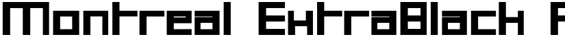 Montreal ExtraBlack Regular font