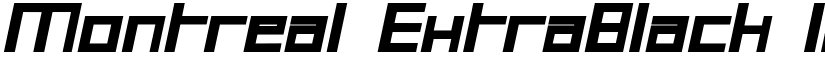 Montreal ExtraBlack Italic Bold Italic font