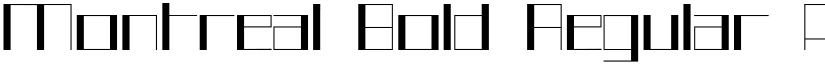 Montreal Bold Regular font