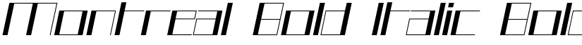 Montreal Bold Italic Bold Italic font