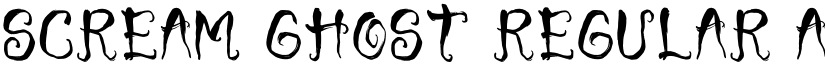 Scream Ghost font download