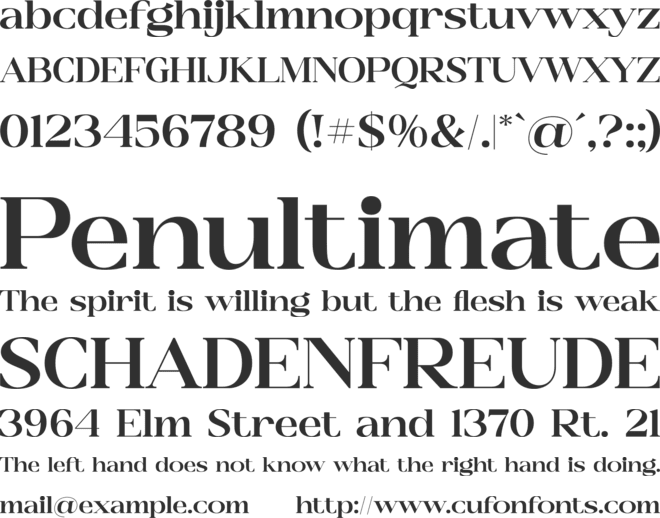 Glashick font preview