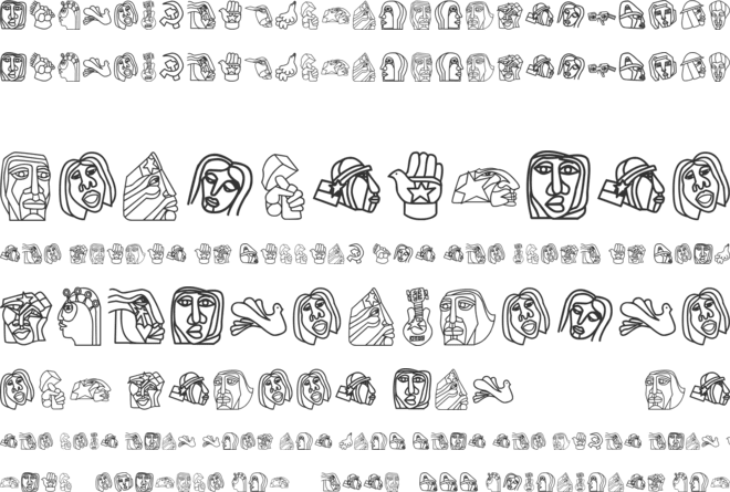 Brigada Ramona Parra font preview