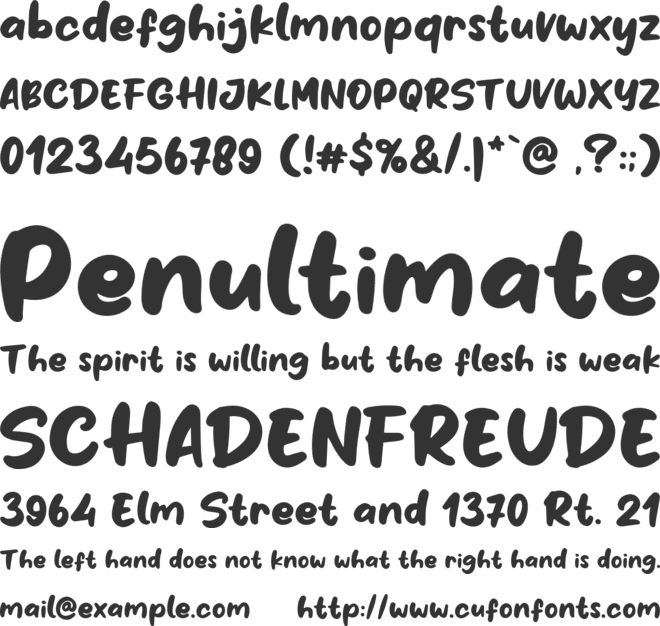 Milky Honey font preview