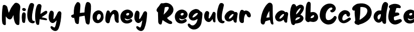 Milky Honey font download