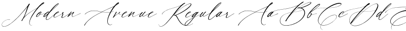 Modern Avenue Regular font
