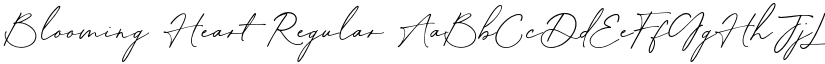 Blooming Heart Regular font
