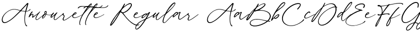 Amourette Regular font