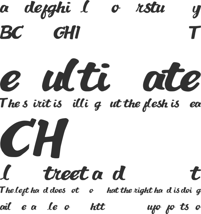 Curious George Header font preview