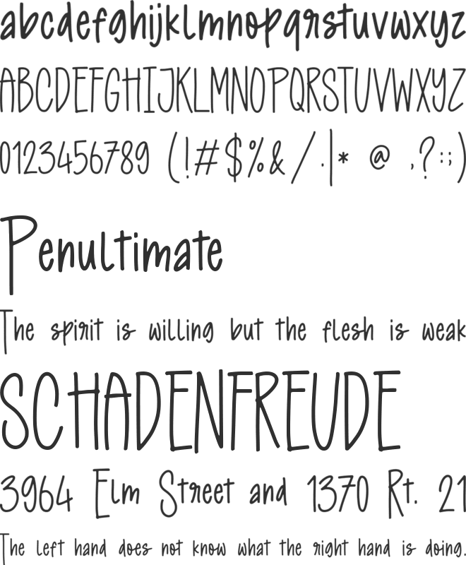 Snakeshadow font preview