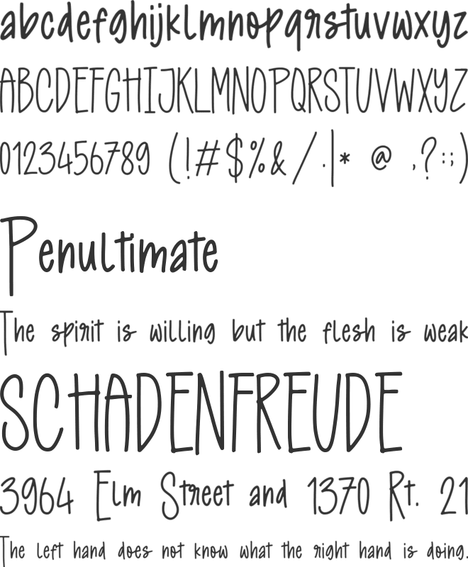 Snakeshadow font preview