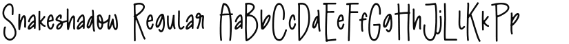 Snakeshadow font download
