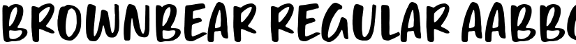 Brownbear Regular font