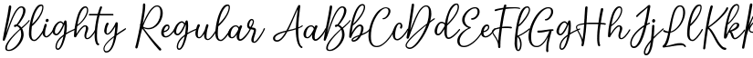 Blighty Regular font