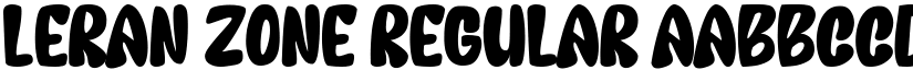 LERAN ZONE Regular font