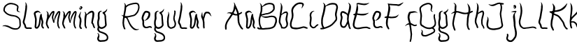 Slamming Regular font