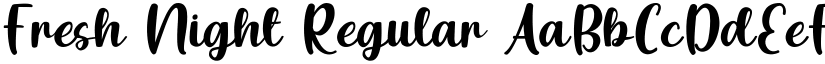 Fresh Night Regular font