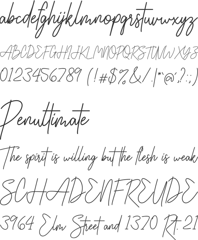 Arithysh Eternal font preview