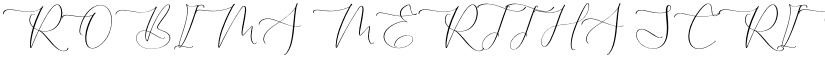ROBIMA MERTTHA SCRIPT Regular font