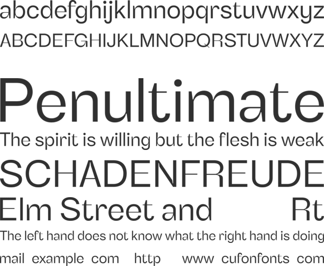 Benetti Grotesk Free font preview