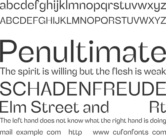 Benetti Grotesk Free font preview
