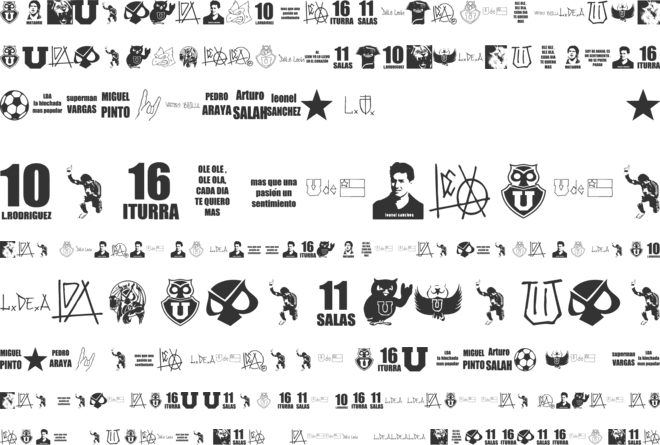 Los de Abajo font preview