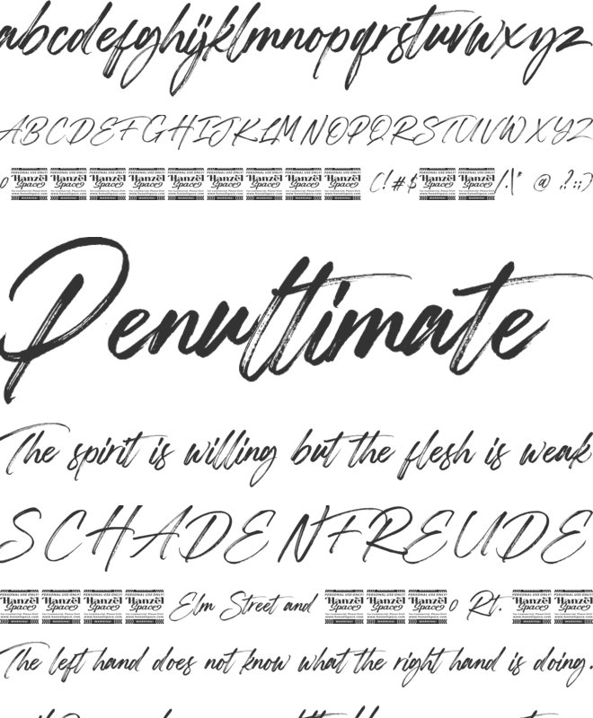 Twilight font preview