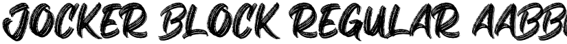 Jocker Block Regular font