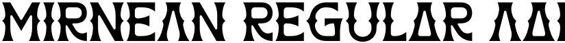 MIRNEAN Regular font