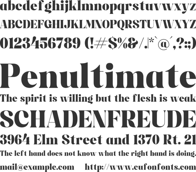 Ragitta font preview