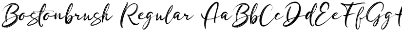 Bostonbrush Regular font