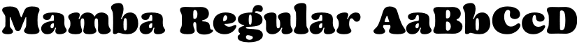 Mamba Regular font