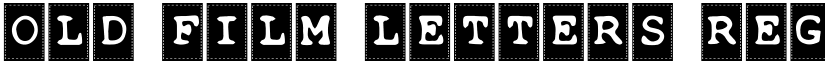 Old Film Letters Regular font
