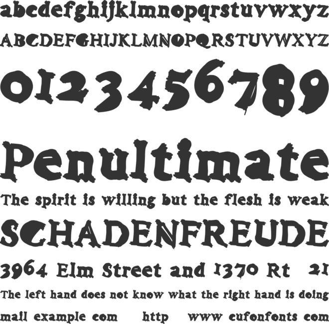 Kilvish Kingdom font preview