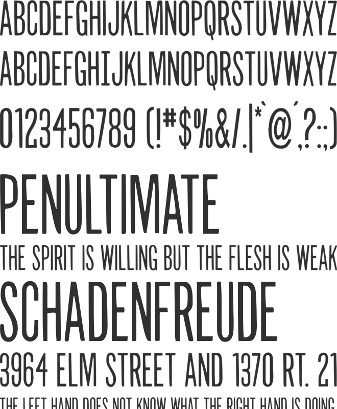 Slasher Film font preview