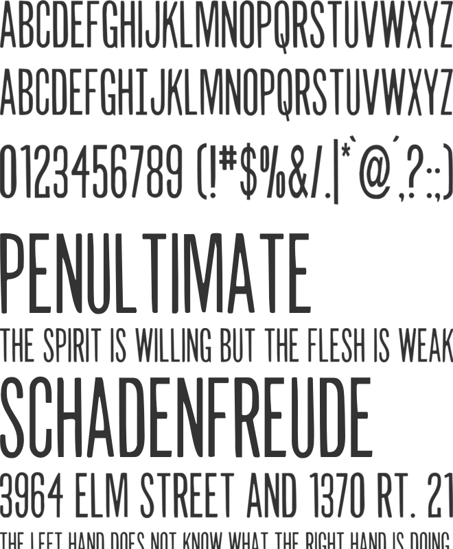 Slasher Film font preview