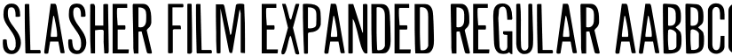 Slasher Film Expanded Regular font
