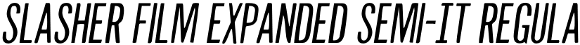 Slasher Film Expanded Semi-It Regular font