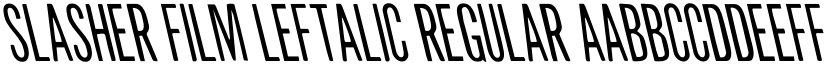 Slasher Film Leftalic Regular font