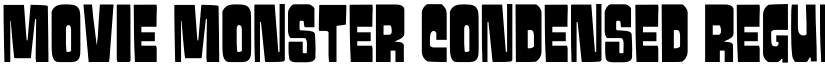 Movie Monster Condensed Regular font