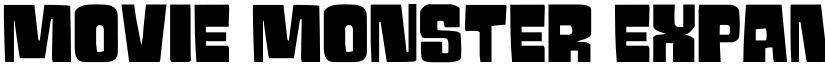 Movie Monster Expanded Regular font