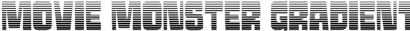 Movie Monster Gradient Regular font