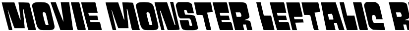 Movie Monster Leftalic Regular font