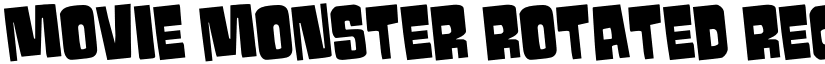 Movie Monster Rotated Regular font