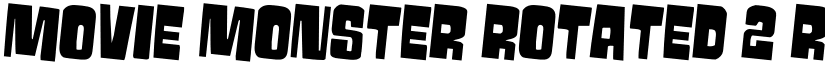 Movie Monster Rotated 2 Regular font