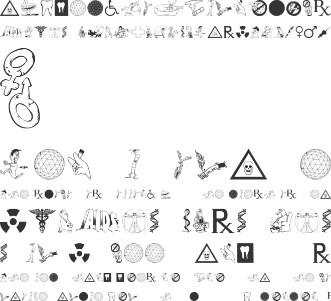 Medicobats font preview