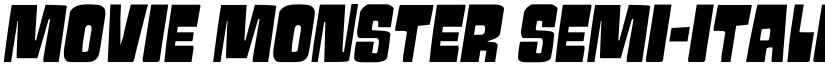 Movie Monster Semi-Italic Regular font